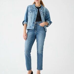 J CREW Curvy Vintage Slim Straight Denim Jeans in Warm Surf Wash Size 31T